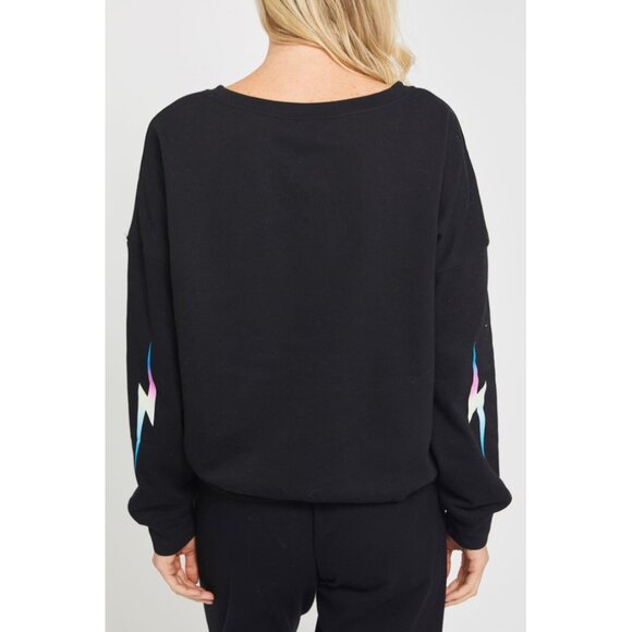 Fate Lightning Bolt Sweatshirt in Black - Picture 4 of 14